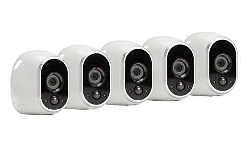 Arlo – Wireless Home Security Camera System with Motion Detection | Night vision, Indoor/Outdoor, HD Video, Wall Mount | Cloud Storage Included | 5 camera kit (VMS3530)