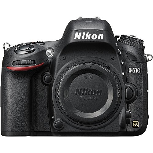 Nikon D610 24.3 MP CMOS FX-Format Digital SLR Camera (Body Only)(Certified Refurbished)