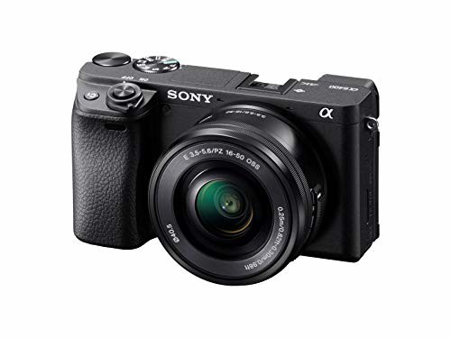Sony Alpha a6400 Mirrorless Camera: Compact APS-C Interchangeable Lens Digital Camera with Real-Time Eye Auto Focus, 4K Video, Flip Screen & 16-50mm Lens – E Mount Compatible Cameras – ILCE-6400L/B