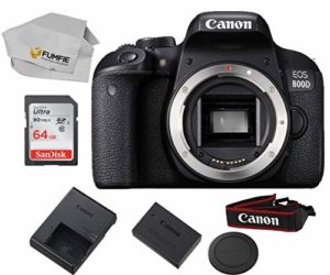 Canon EOS 800D (Rebel T7i): Includes Promotional SanDisk Ultra 64GB SDHC Class 10 Card