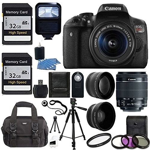 Canon EOS Rebel T6i DSLR CMOS Digital SLR Camera with EF-S 18-55mm f/3.5-5.6 IS KIT