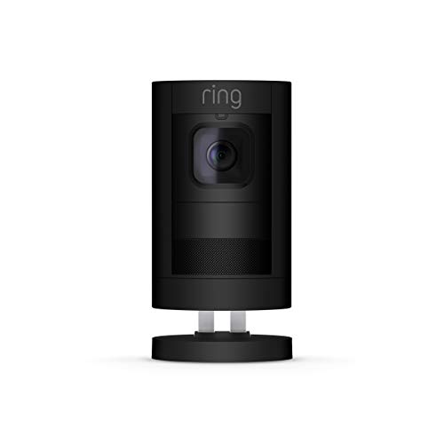 Ring Stick Up Cam Battery HD Security Camera with Two-Way Talk, Night Vision, Black, Works with Alexa