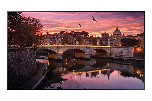 Samsung QB55R 55 inch 4K UHD 3840×2160 LED Commercial Signage Display for Business with HDMI, Wi-Fi, and 3-Year Warranty, 350 nit (LH55QBREBGCXZA)