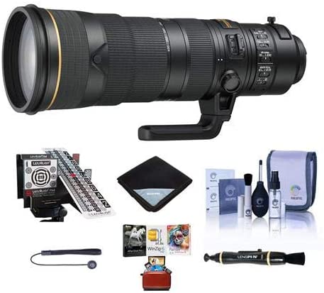 Nikon AF-S NIKKOR 180-400mm f/4E TC1.4 FL ED VR Lens - Bundle with LensAlign MkII Focus Calibration System, Cleaning Kit, Lens Wrap, Lens Pen Lens Cleaner, Capleash, Mac Software Package