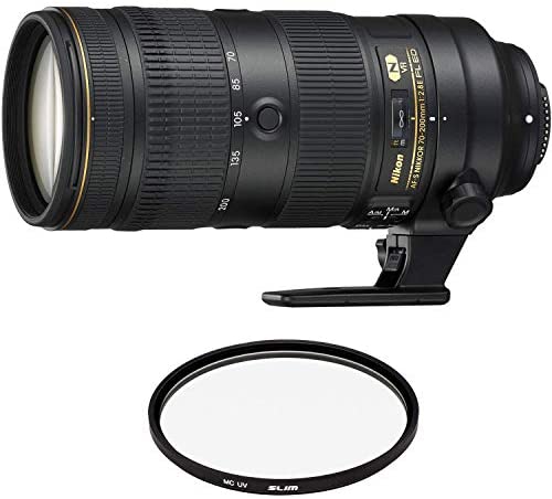 Nikon AF-S NIKKOR 70-200mm f/2.8E FL ED VR Lens with Pro Filter (Renewed)