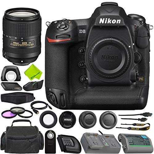 Nikon D5 DSLR Camera (Body Only, Dual XQD Slots) + Nikon AF-S DX NIKKOR 18-300mm f/3.5-6.3G ED VR Lens Bundle