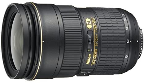 Nikon 24-70mm f/2.8G ED Auto Focus-S Nikkor Wide Angle Zoom Lens (Renewed)