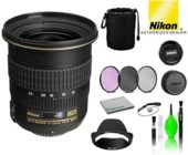 Nikon AF-S DX Zoom-NIKKOR 12-24mm f/4G IF-ED Lens USA (2144) with Bundle Package Kit Includes: 3PC Filter Kit + Deluxe Lens Cleaning Kit + More