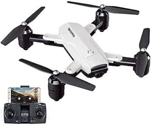 LMGKS Drones,Drone with Camera HD FPV RC Wi-Fi Live Video Feed 5Ghz Altitude Hold, One Key Start, Intelligent Battery for Children and Beginners(White)