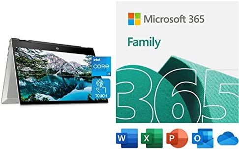 HP Pavilion x360 14” Touchscreen Laptop, 11th Gen Intel Core i5-1135G7, 8 GB RAM, 256 GB SSD Storage, Windows 10 Home OS with Microsoft 365 Family | 12-Month Subscription | PC/Mac Download