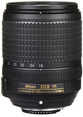 Nikon AF-S DX NIKKOR 18-140mm f/3.5-5.6G ED Vibration Reduction Zoom Lens with Auto Focus for Nikon DSLR Cameras