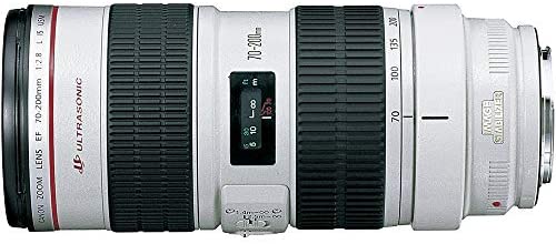 Canon EF 70-200mm f/2.8L IS USM Telephoto Zoom Lens for Canon SLR Cameras - White Box(Bulk Packaging) (Renewed)