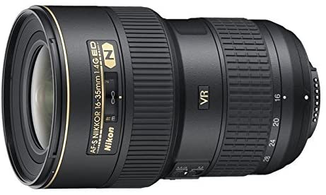 Nikon AF-S FX NIKKOR 16-35mm f/4G ED Vibration Reduction Zoom Lens with Auto Focus for Nikon DSLR Cameras (Renewed)