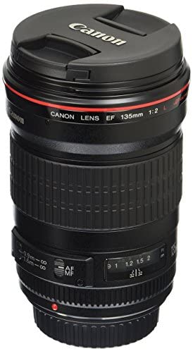 Canon EF 135mm f/2L USM Lens for Canon SLR Cameras - Fixed (Renewed)
