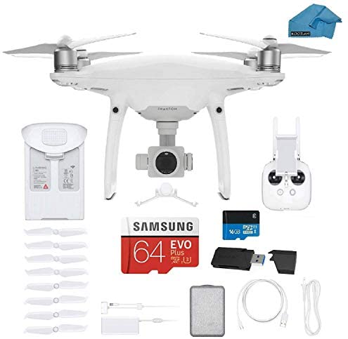 DJI Phantom 4 PRO V2.0 Quadcopter Drone with 1-inch 20MP 4K Camera KIT, 64gb Micro SD with Must Have Accessories