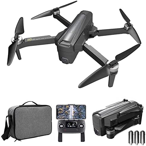 XZRUK GPS Drone with 4K Camera for Adults 5G WiFi FPV Drone with Brushless Motor Optical Flow Positioningwith Follow Me 24 Minutes Flight Time(3 Batteries)