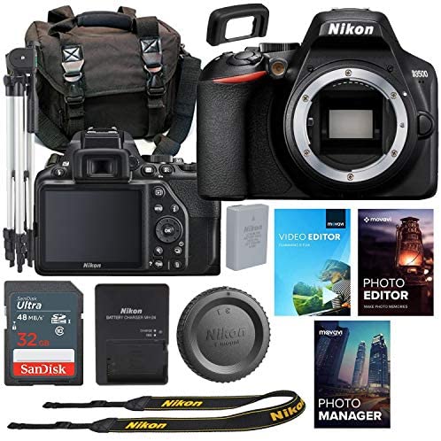 Nikon D3500 DSLR Body Only Camera Bundle + Accessory Kit Including Photo & Video Editing Software Package