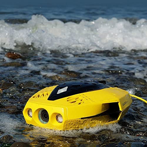 KKMUYBVDG RC Underwater Drone Underwater Shooting 1080P HD Submersible Shooting Can Dive 15 Meters ±45° Adjustable Pitch Angle Mode RC Submersible Diving Equipment