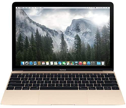 Apple MacBook MK4M2LL/A 12-Inch Laptop with Retina Display 256GB (Gold) - (Renewed)