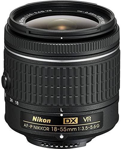 Nikon 18-55mm f/3.5 - 5.6G VR AF-P DX Nikkor Lens - International Version (No Warranty)