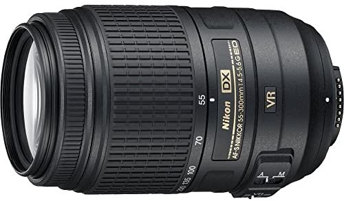 Nikon 2197-IV AF-S DX NIKKOR 55-300mm f/4.5-5.6G ED Vibration Reduction Zoom Lens with Auto Focus for DSLR Cameras International Version, 100