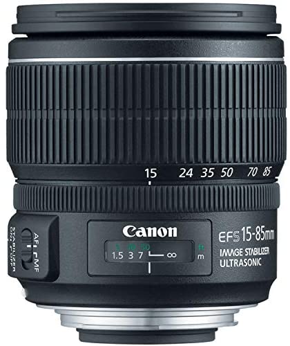Canon EF-S 15-85mm f/3.5-5.6 IS USM UD Standard Zoom Lens for Canon Digital SLR Cameras (Renewed)