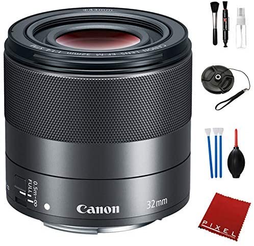 Canon EF-M 32mm f/1.4 STM Lens with Pro Cleaning Kit