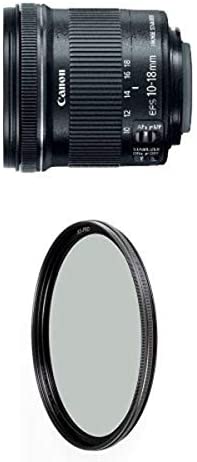 Canon EF-S 10-18mm f/4.5-5.6 IS STM Lens w/ B+W 67mm XS-Pro HTC Kaesemann Circular Polarizer