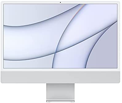 2021 Apple iMac (24-inch, Apple M1 chip with 8‑core CPU and 7‑core GPU, 8GB RAM, 256GB) - Silver