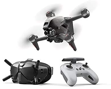 DJI FPV Combo w/ Fly More Kit (2 more batteries & 1 charging hub) - First-Person View Drone Quadcopter UAV w/ 4K Camera, Flight Mode, Super-Wide 150° FOV, HD Low-Latency Transmission, E-Brake & Hover