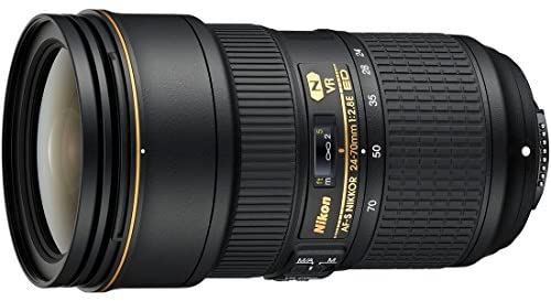 Nikon AF-S FX NIKKOR 24-70mm f/2.8E ED Vibration Reduction Zoom Lens with Auto Focus for Nikon DSLR Cameras (Renewed)
