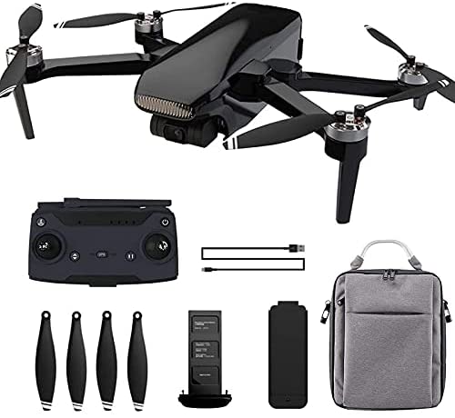 XZRUK Drone with Camera 3-Axis Gimbal Mini Drone with 4k Camera for Adults 5GHz Live Video Rc Quadcopter Dual Cameras Carrying Case(White)