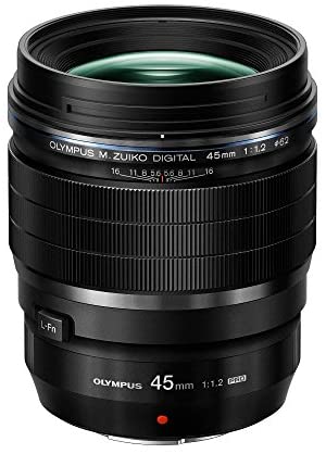 Olympus M.Zuiko Digital ED 45mm F1.2 PRO Lens, for Micro Four Thirds Cameras