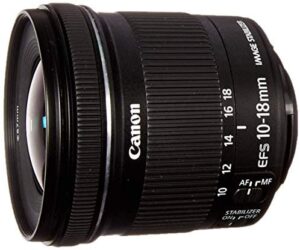 Canon EF-S 10-18mm f/4.5-5.6 is STM Lens for Canon DSLR Cameras (US Model) (Renewed)