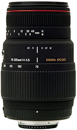 Sigma 70-300mm f/4-5.6 DG APO Macro Telephoto Zoom Lens for Canon SLR Cameras