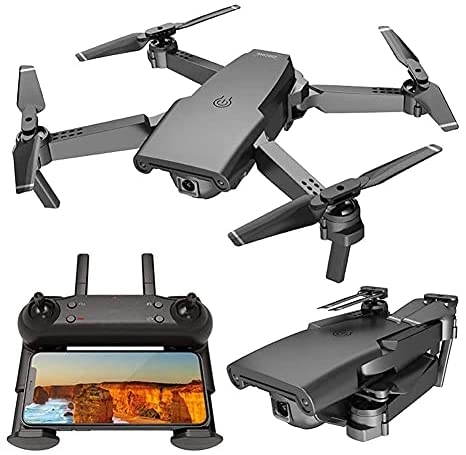 GPS Drone with Camera for Adults 4K HD Live Video, Foldable Drone for Beginners, Small Remote Control Aircraft Smart Follow Headless Mode