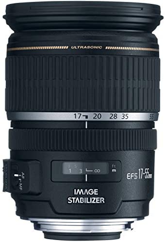 Canon EF-S 17-55mm f/2.8 IS USM Lens for Canon DSLR Cameras (Renewed)