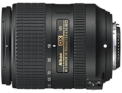 Nikon AF-S DX NIKKOR 18-300mm f/3.5-6.3G ED Vibration Reduction Zoom Lens with Auto Focus for Nikon DSLR Cameras (Renewed)