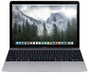 Apple MacBook 1.1GHz, 8GB RAM, 256GB SSD, MJY32LL/A 12-Inch Laptop with Retina Display, Space Gray (Renewed)