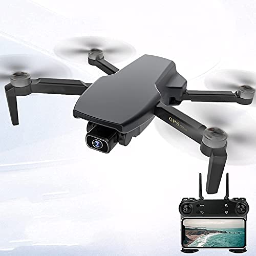 KKMUYBVDG Drone GPS WiFi 6K HD Live Video Camera Drone for Beginners Auto Return Gesture Control Follow Me and Headless Mode Anti-Shake Remote Control Aircraft with A Long Range of 3000 Meters Airc