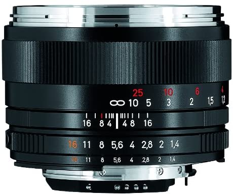 Zeiss Classic Planar ZF.2 T 1.4/50 Standard Camera Lens for Nikon F-Mount SLR/DSLR Cameras, Black (1767825)