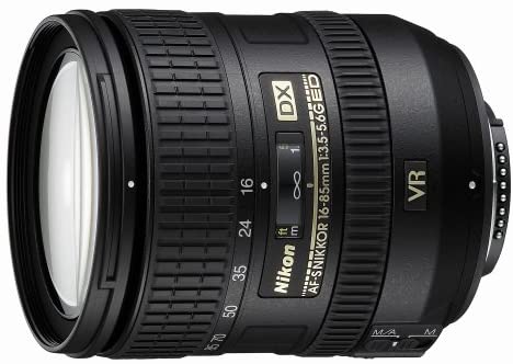 Nikon AF-S DX NIKKOR 16-85mm f/3.5-5.6G ED Vibration Reduction Zoom Lens with Auto Focus for Nikon DSLR Cameras Nikon AF-S DX NIKKOR 16-85mm f/3.5-5.6G ED Vibration Reduction Zoom Lens with Auto Focus for Nikon DSLR Cameras