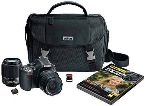Nikon D5200 Digital SLR with 18-55mm & 55-200mm Non-VR Lenses (Black) (Discontinued by Manufacturer)
