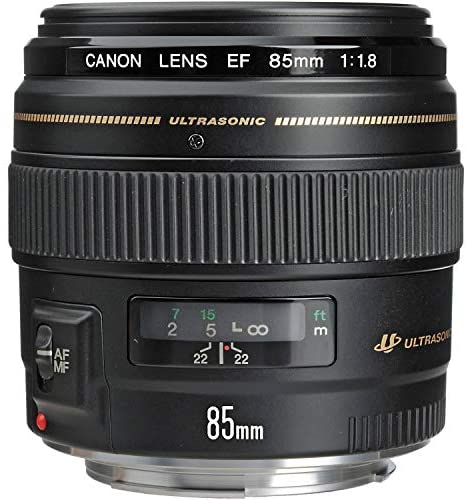 Canon EF 85mm f/1.8 USM Medium Telephoto Lens for Canon SLR Cameras - Fixed (Renewed)