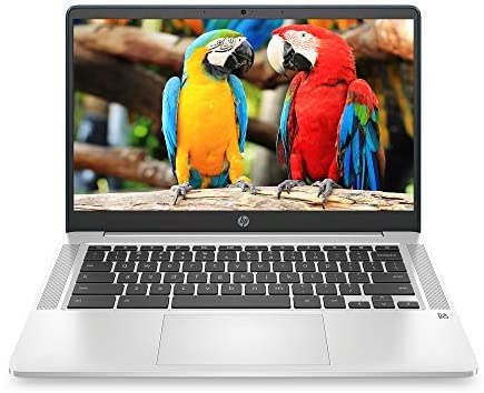 HP Chromebook 14-inch HD Laptop, Intel Celeron N4000, 4 GB RAM, 32 GB eMMC, Chrome (14a-na0070nr, Forest Teal)