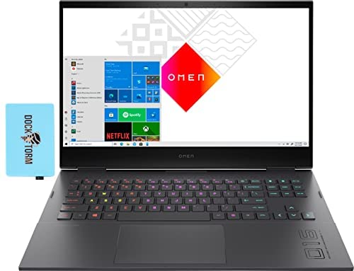 HP OMEN 16 Gaming & Entertainment Laptop (AMD Ryzen 7 5800H 8-Core, 64GB RAM, 2x8TB PCIe SSD (16TB), GeForce RTX 3050 Ti, 16.1″ Full HD (1920×1080), WiFi, Bluetooth, Win 10 Pro) with Hub HP OMEN 16 Gaming & Entertainment Laptop (AMD Ryzen 7 5800H 8-Core, 64GB RAM, 2x8TB PCIe SSD (16TB), GeForce RTX 3050 Ti, 16.1