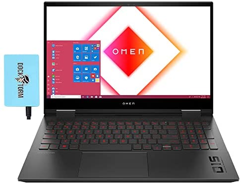 HP OMEN 15 Gaming & Entertainment Shadow Black Laptop (Intel i7-10750H 6-Core, 64GB RAM, 8TB PCIe SSD, NVIDIA RTX 3070, 15.6