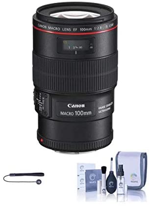 Canon EF 100mm f/2.8L is USM Macro Auto Focus Lens - U.S.A. - Includes Cleaning Kit, Capleash II