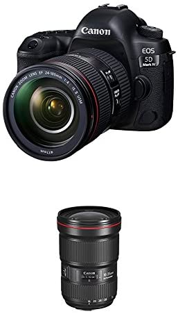 Canon EOS 5D Mark IV Full Frame Digital SLR Camera with EF 24-105mm f/4L IS II USM Lens Kit with Canon EF 16–35mm f/2.8L III USM Lens