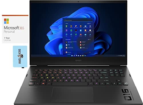 HP OMEN 16 Gaming & Entertainment Laptop (Intel i7-11800H 8-Core, 64GB RAM, 2x8TB PCIe SSD (16TB), RTX 3060, 16.1
